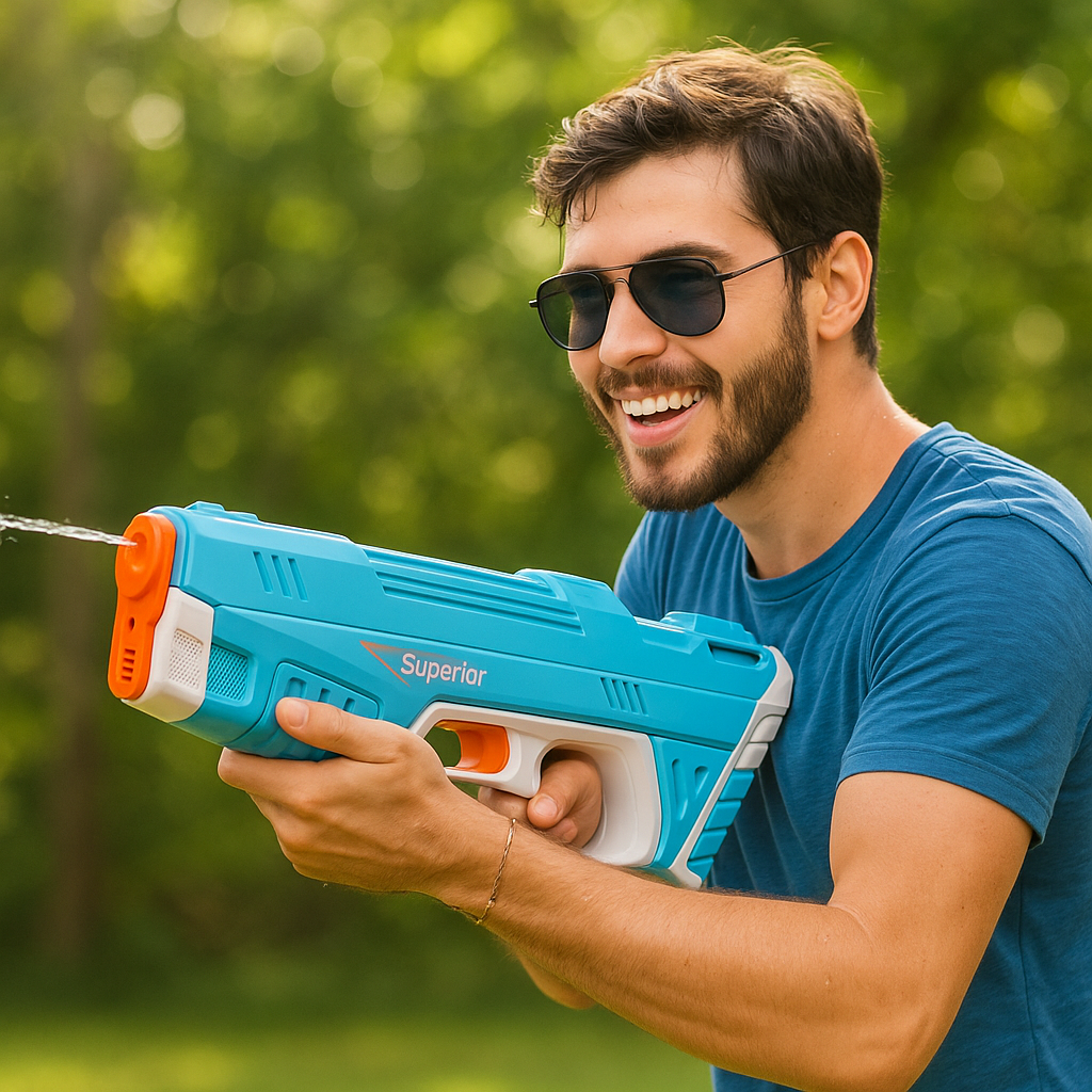 AquaBlast – Kraftfuld Automatisk Vandpistol til Sommerens Sjov
