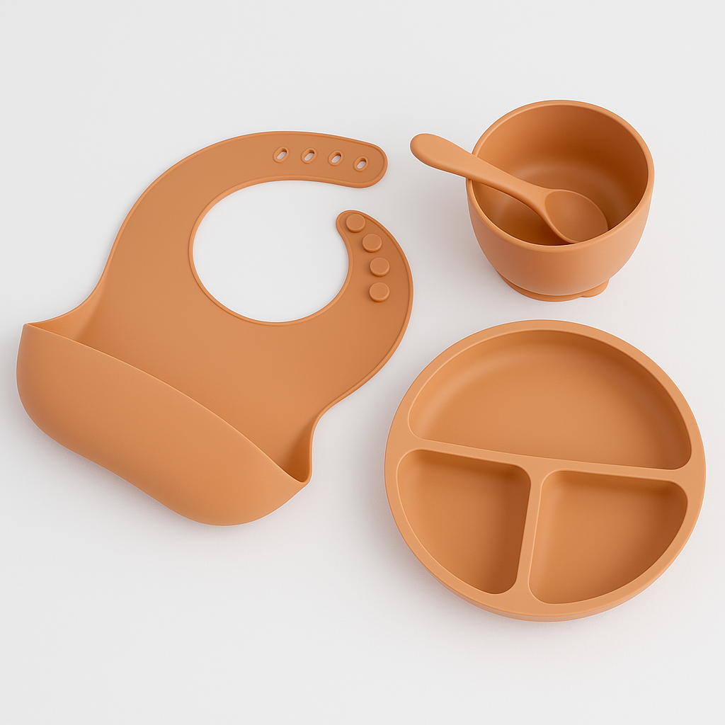 Bitey – Blødt Silikone Spisesæt til Babyer