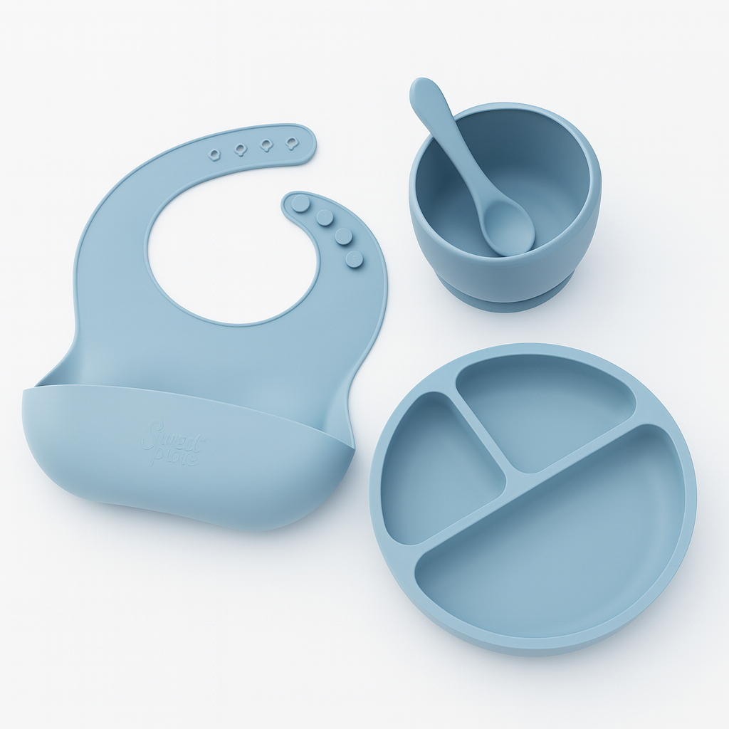 Bitey – Blødt Silikone Spisesæt til Babyer