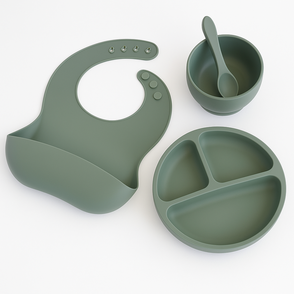 Bitey – Blødt Silikone Spisesæt til Babyer